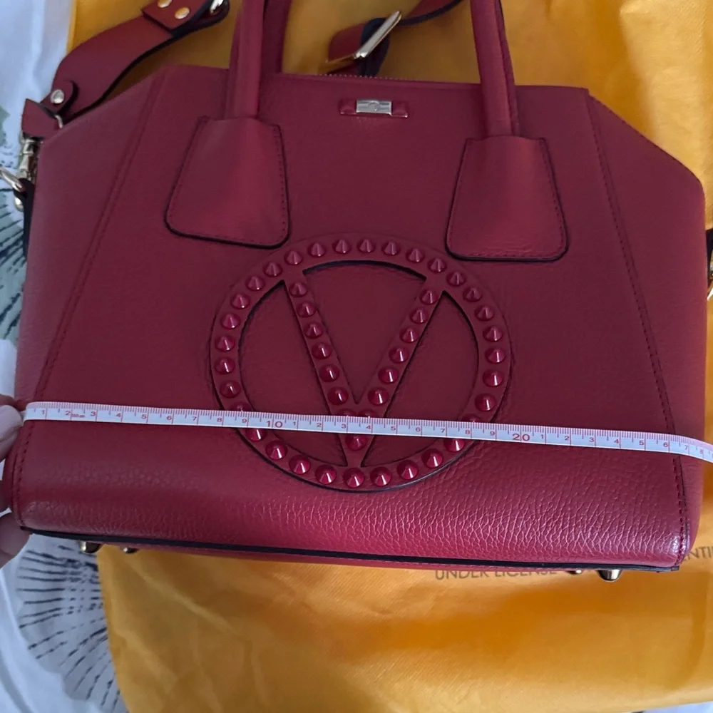 Valentino Deep Red Satchel - Picture 13 of 16